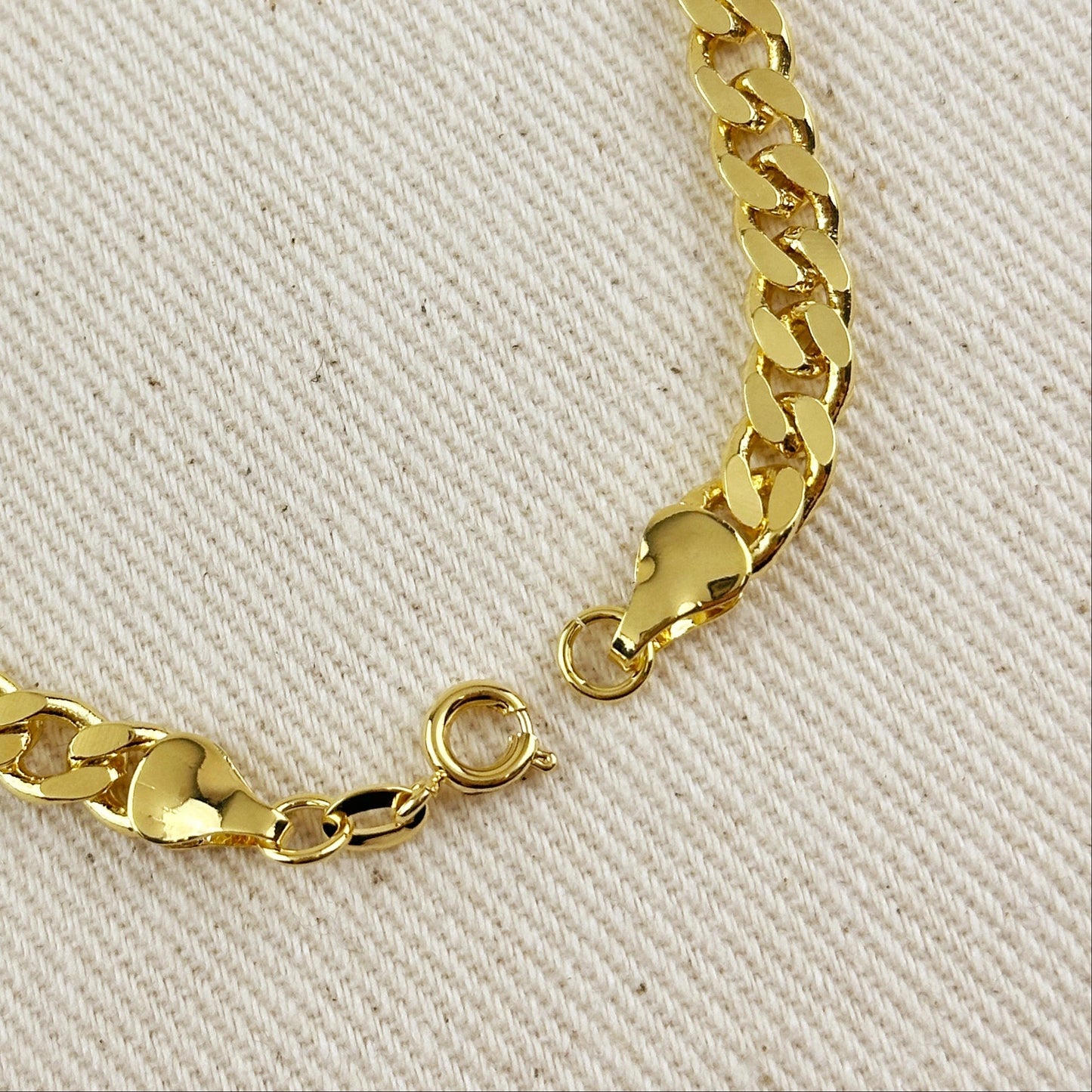 Chunky Plate Cuban Chain Unisex Bracelet