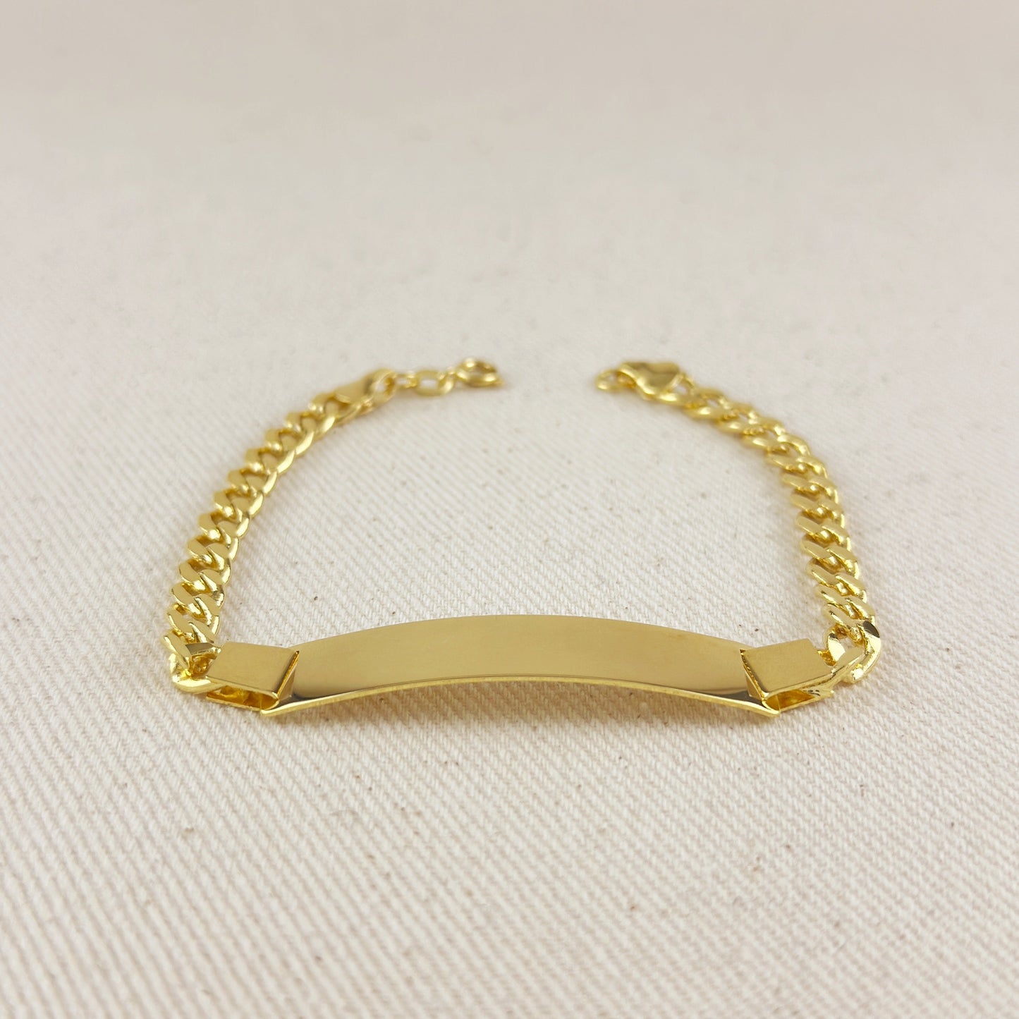 Chunky Plate Cuban Chain Unisex Bracelet