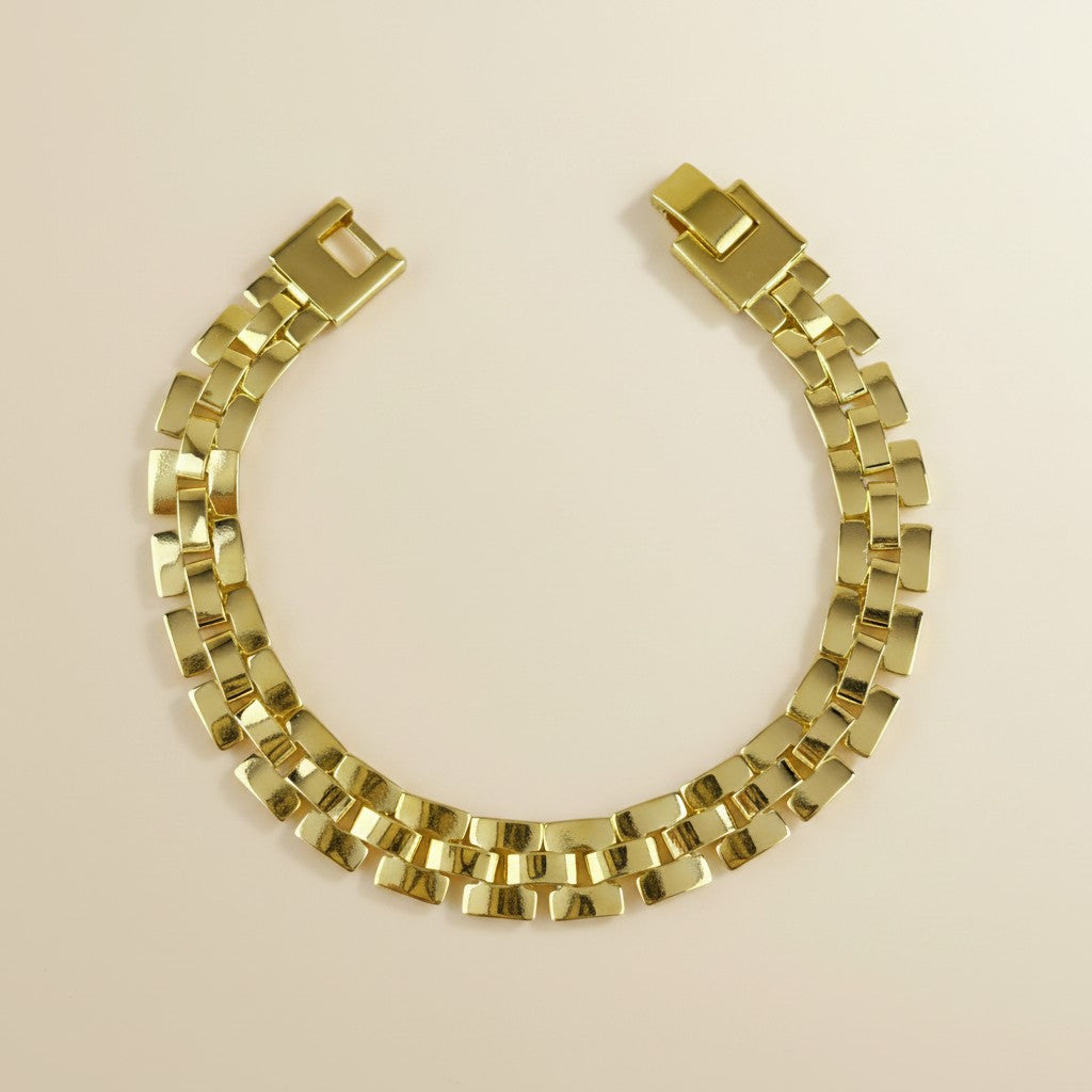18K Gold Filled 9mm Watch Band Bracelet
