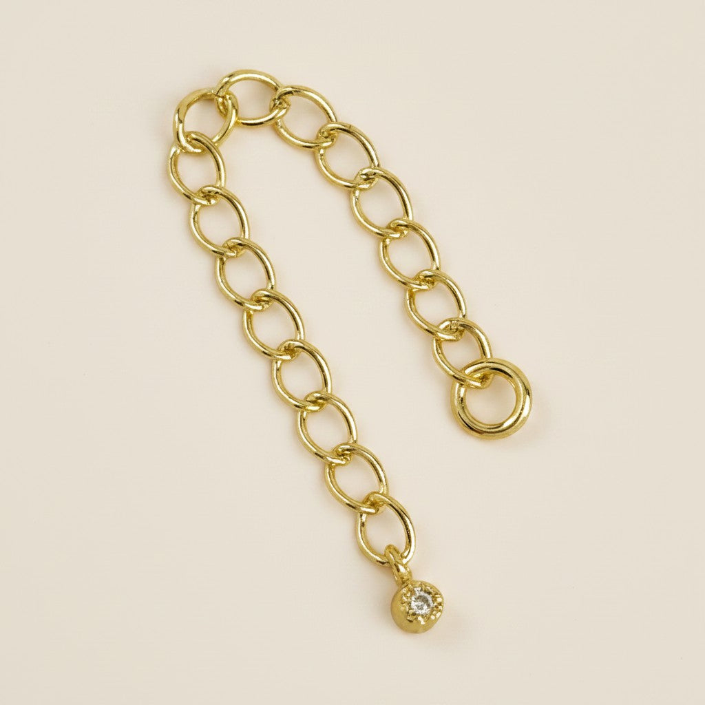 18k Gold Filled Bezel 1.2mm CZ Extender