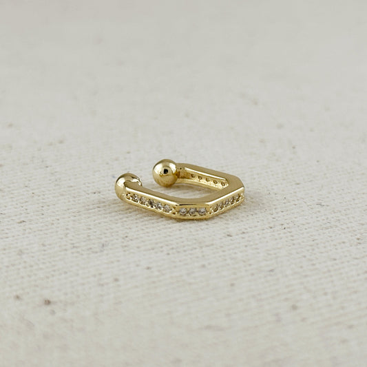 18k Gold Filled Quadratini Ear Cuff