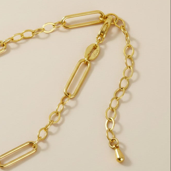 18k Gold Filled Paperclip Link Chain Necklace — Two Links, One Necklace You'll Never Stop Reaching For