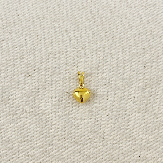 Mini Puffy Heart Charm