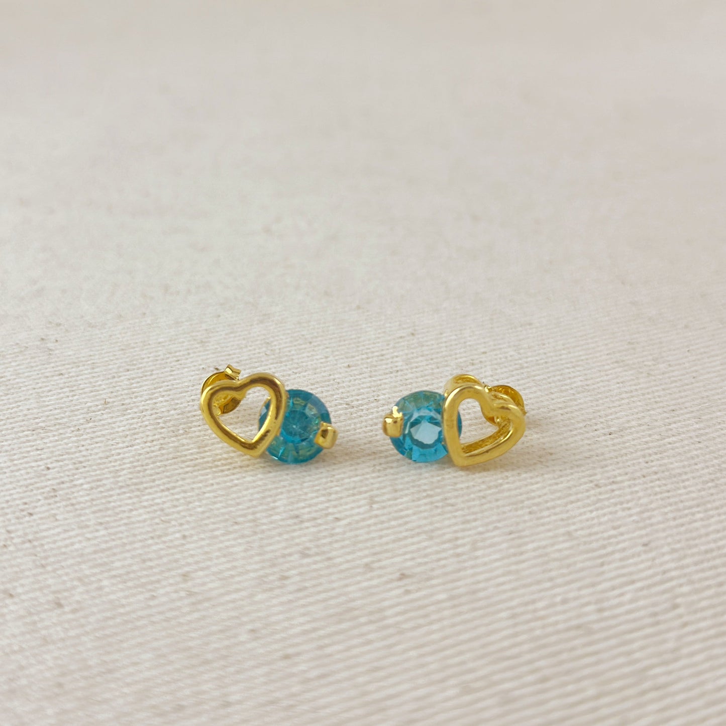 Colored Crystal Hearts Earrings