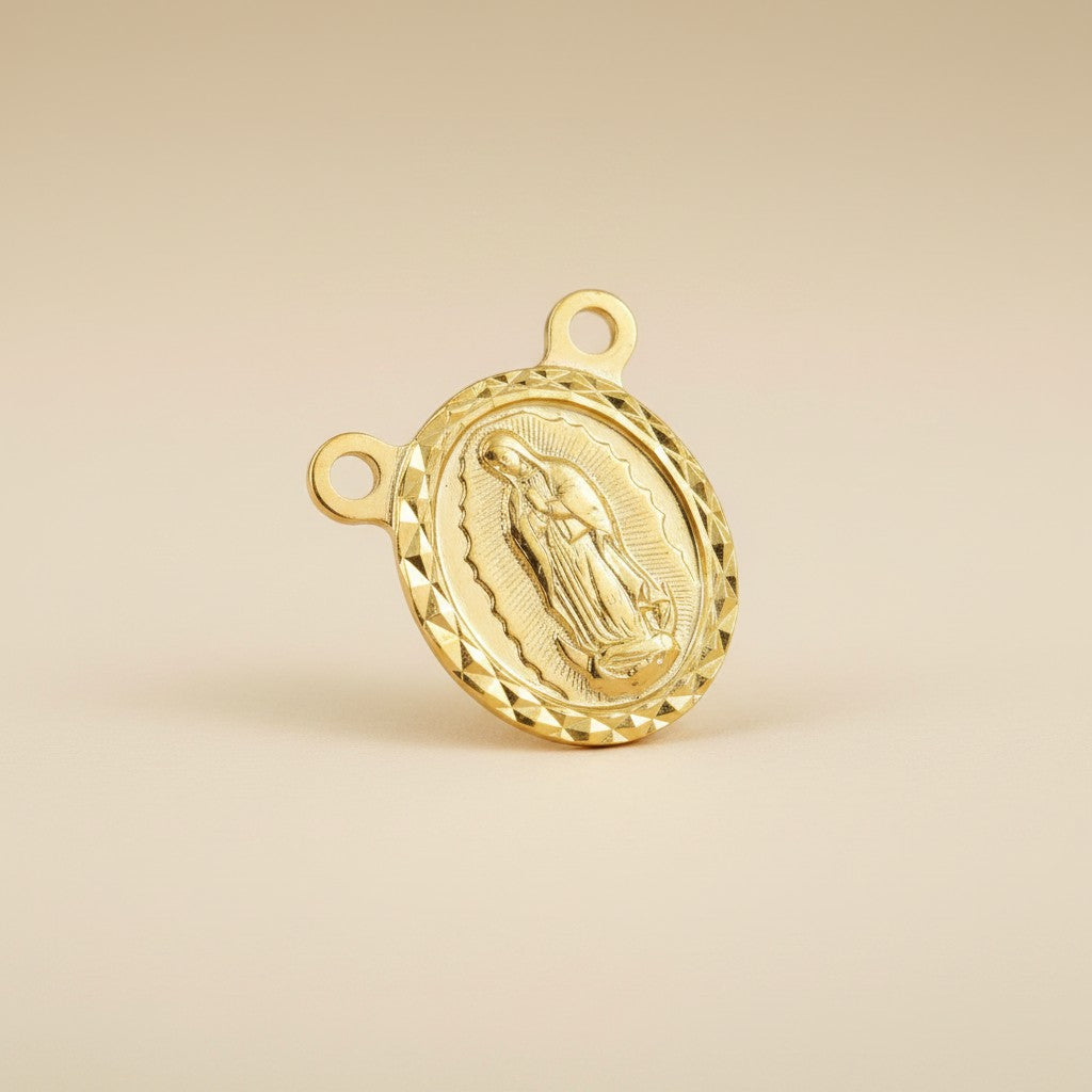 18k Gold Filled Our Lady of Guadalupe Scapular Charm — Faith, Grace & Protection, Worn Always