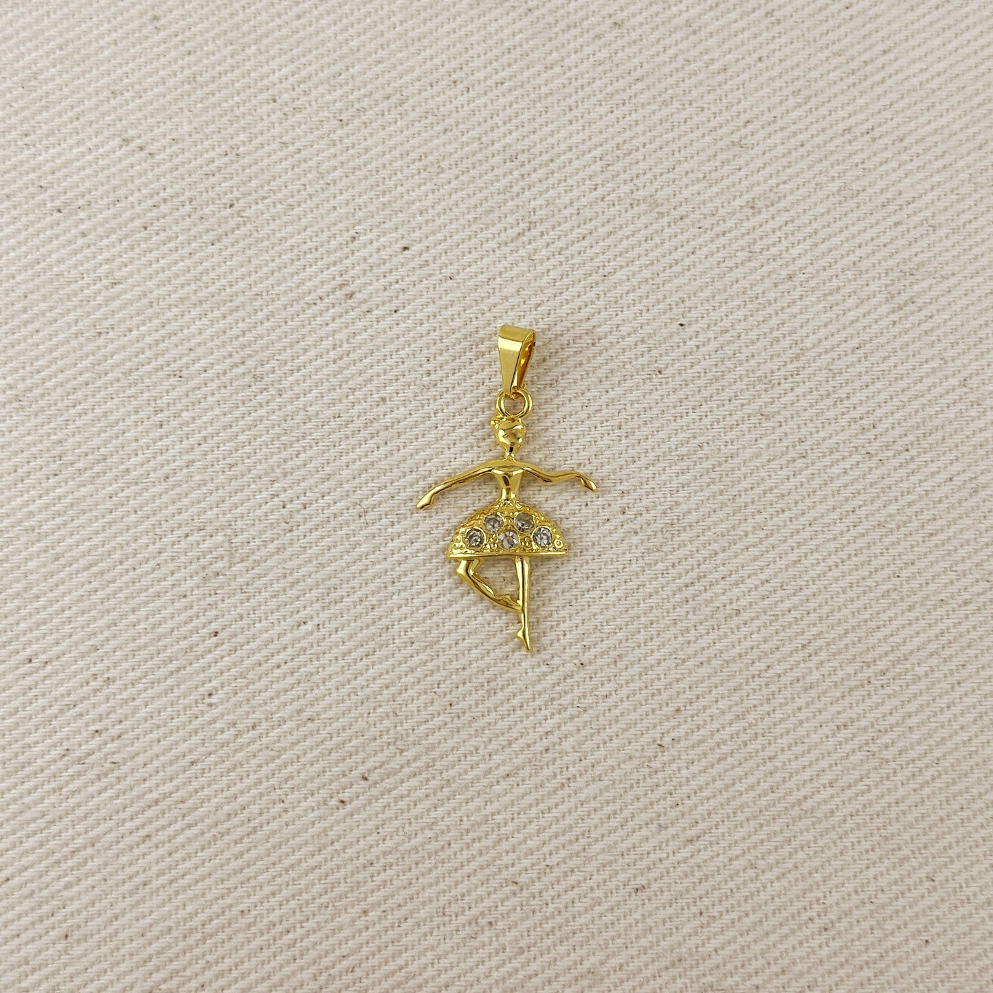 Ballerina CZ Charm