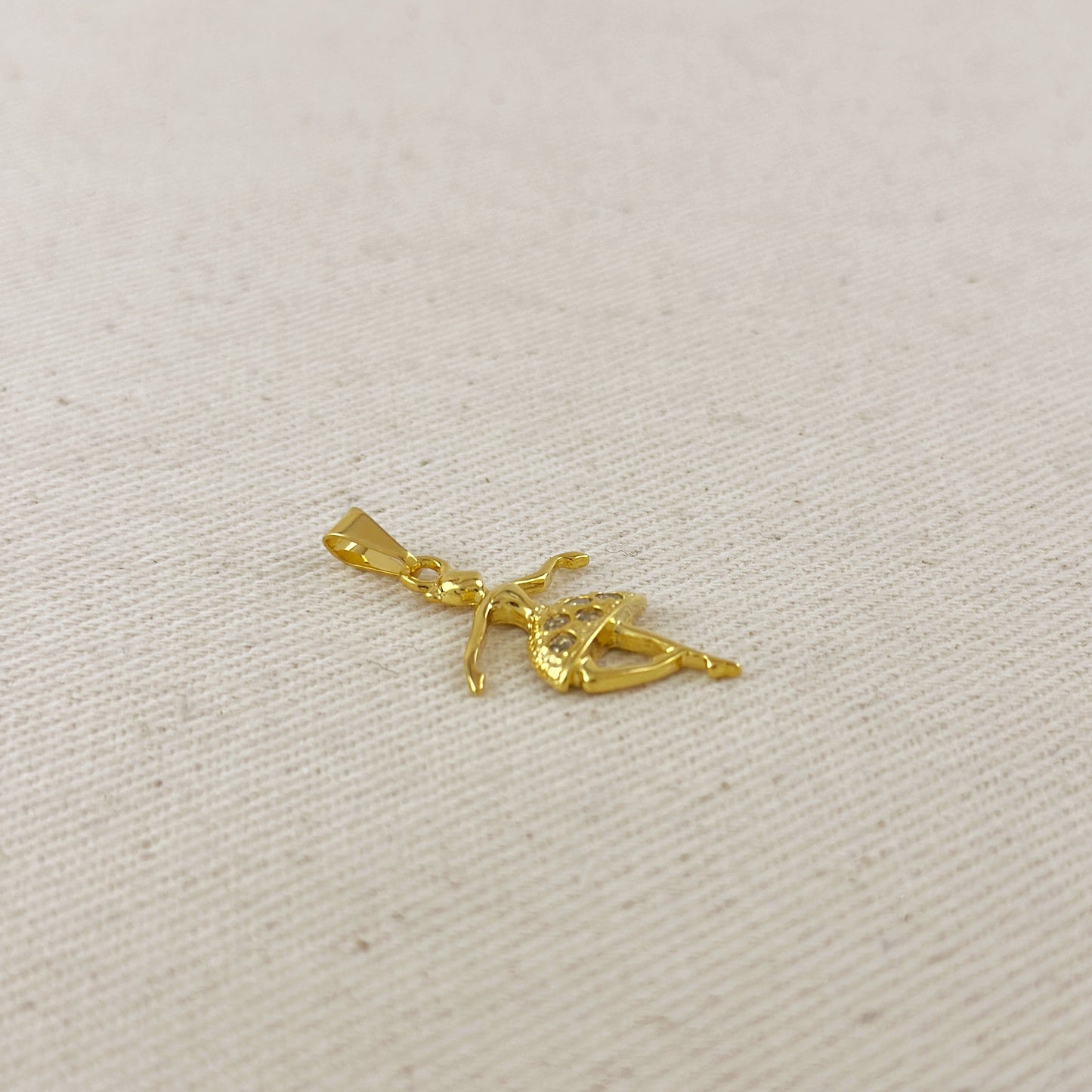 Ballerina CZ Charm