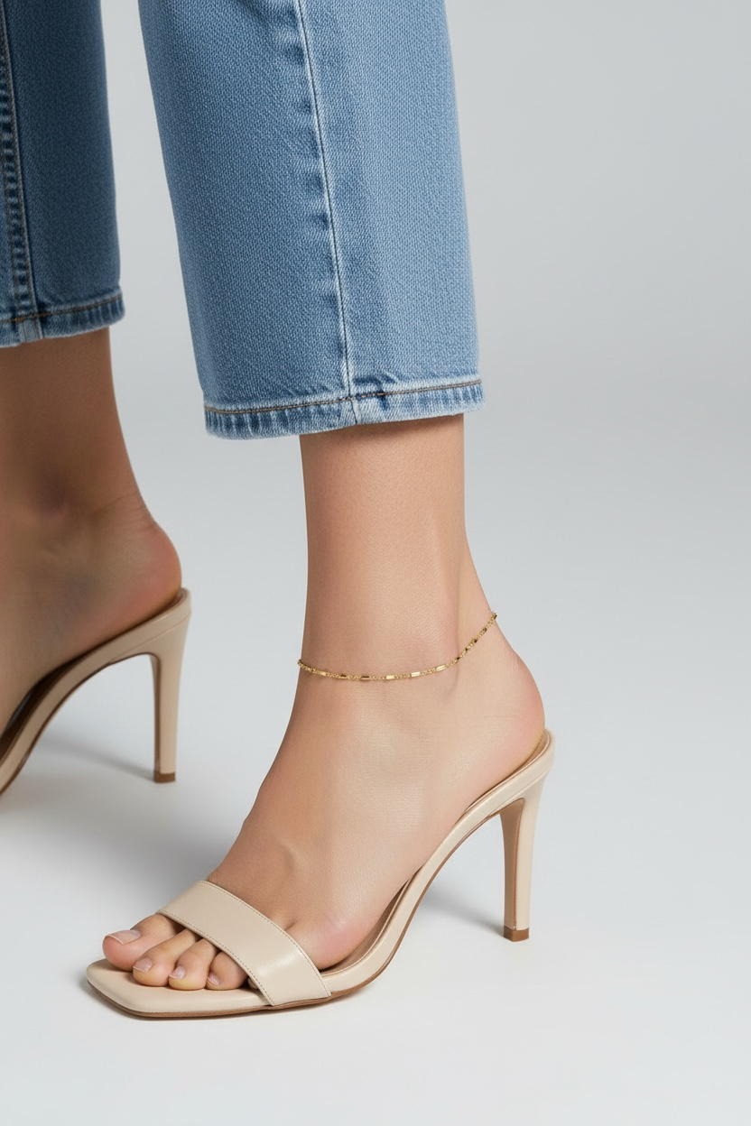 18k Gold Filled Tube Bead Anklet — The Finishing Touch You Didn't Know You Were Missing