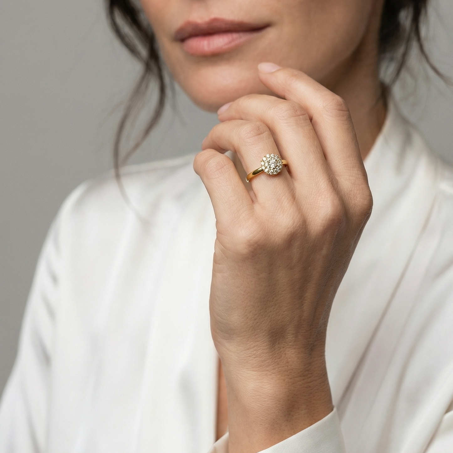 CZ Dome Ring