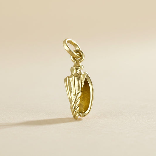 18k Gold Filled Conch Shell Charm