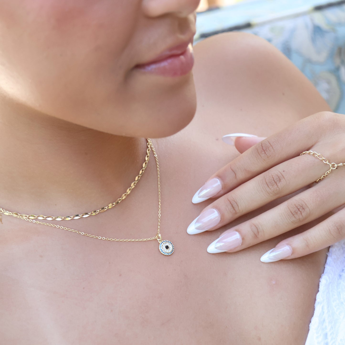 18k Gold Filled Protection Mandala Necklace