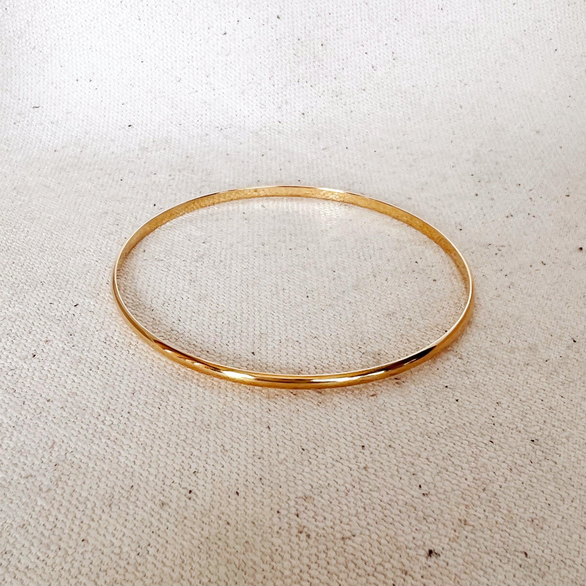 GoldFi Plain 18k Gold Filled Classic Bangle