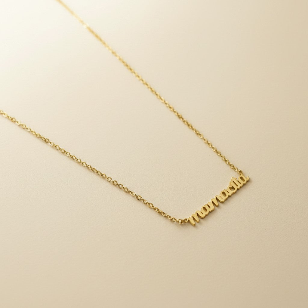 18k Gold Filled Mamacita Script Necklace | Confidence, Charm &amp; Spirit