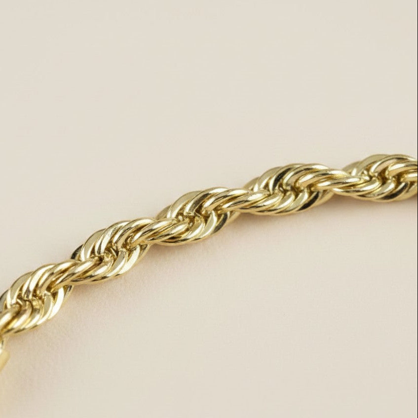 Luxurious 18K Gold Filled Rope Bracelet - Everyday Elegance That Lasts