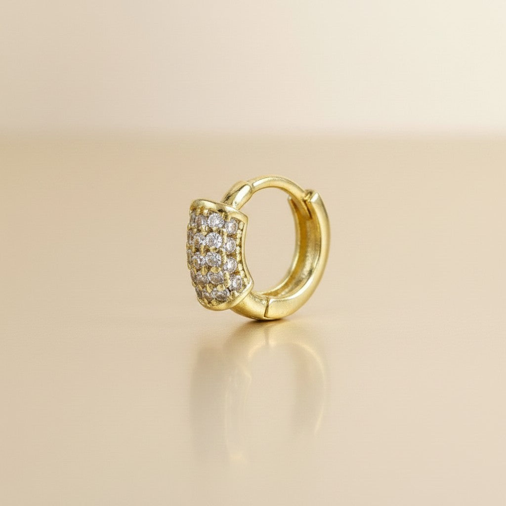 18k Gold Filled CZ Huggie Hoop Earrings — The Everyday Essential You've Been Missing