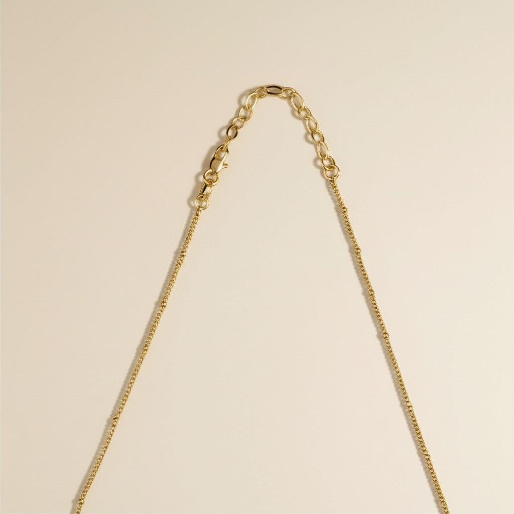 Satellite Chain Necklace - 1mm Thin Layering Chain for Women