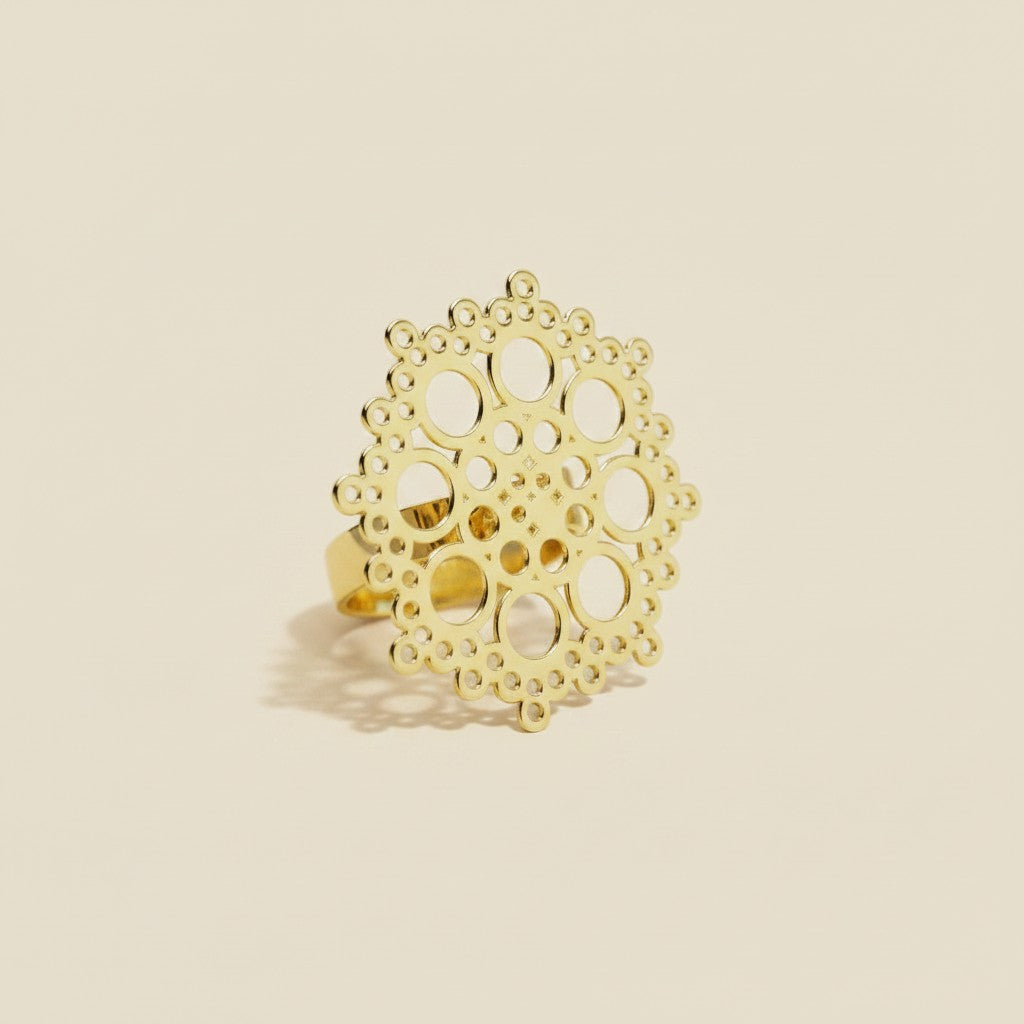 18k Gold Filled Aro Dalia Ring |Artbossa Collection