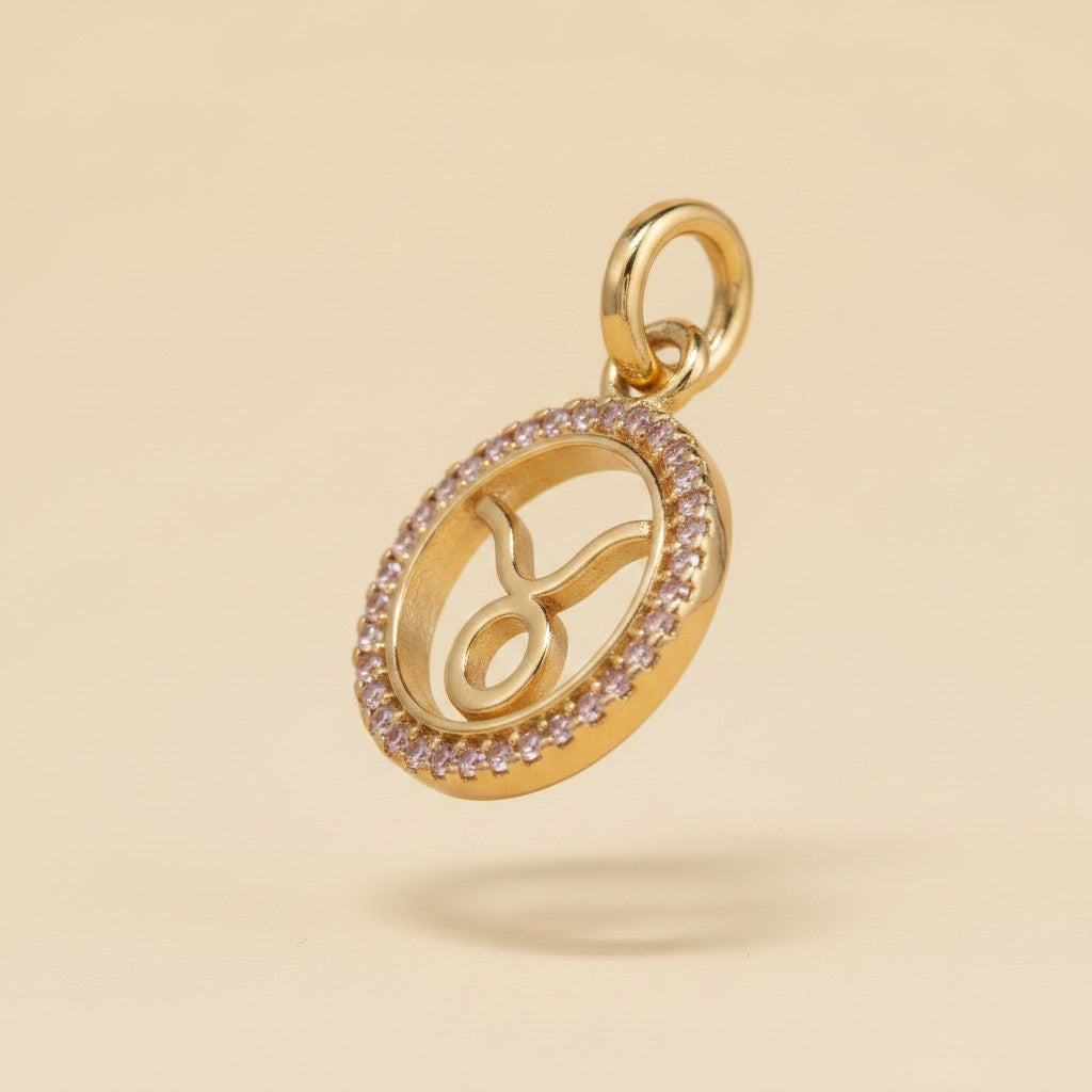 ♉ 18k Gold Filled Taurus Zodiac Pendant — For the One Who Knows Their Sign and Wears It With Pride