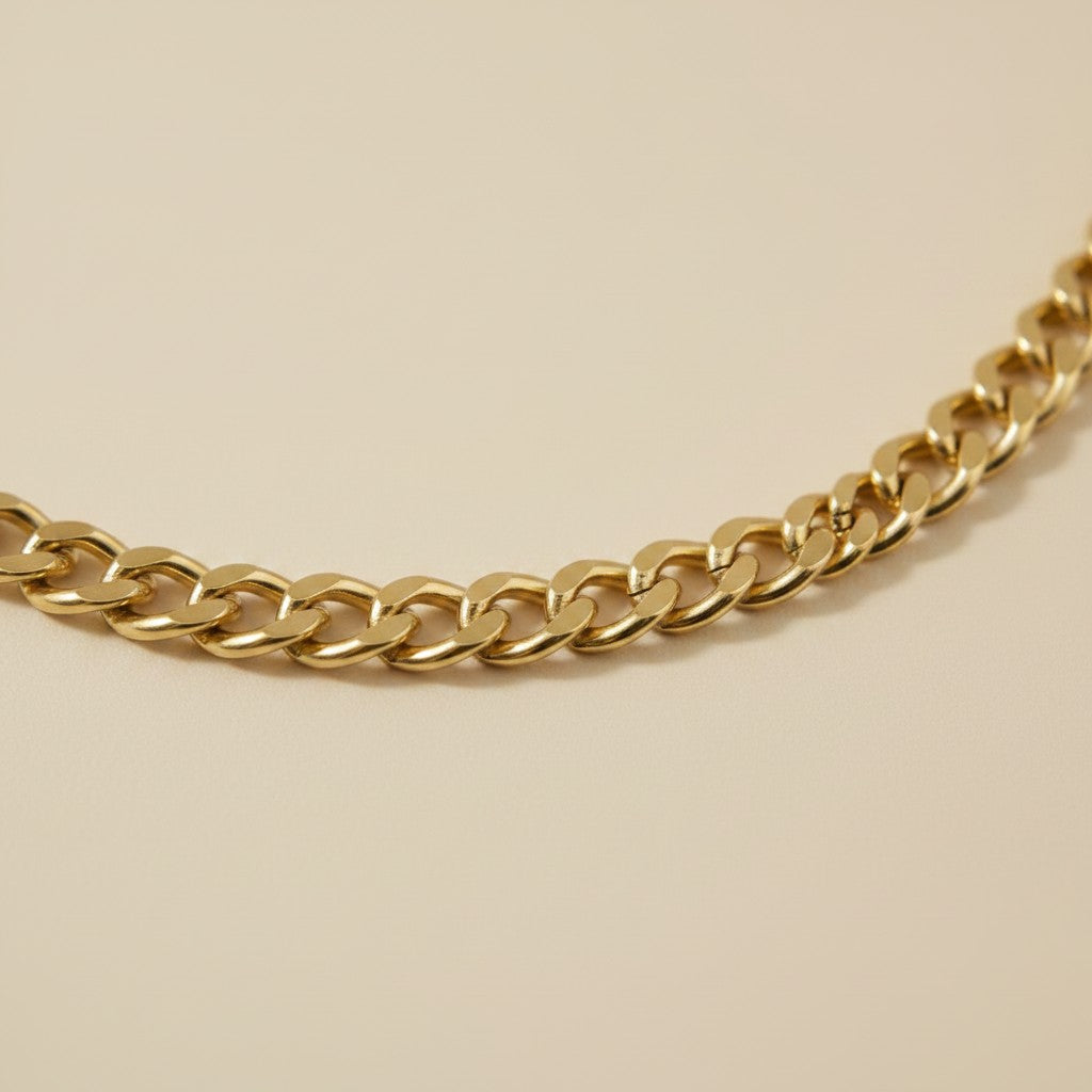 18k Gold Filled Miami Cuban Chain Necklace | 5mm Bold Statement