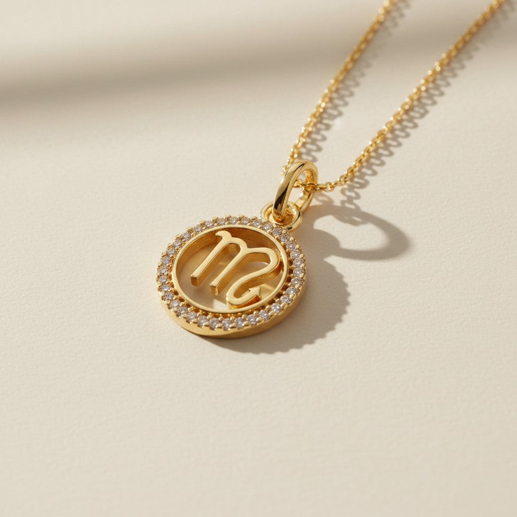 18k Gold Filled Mini Scorpio Zodiac Pendant