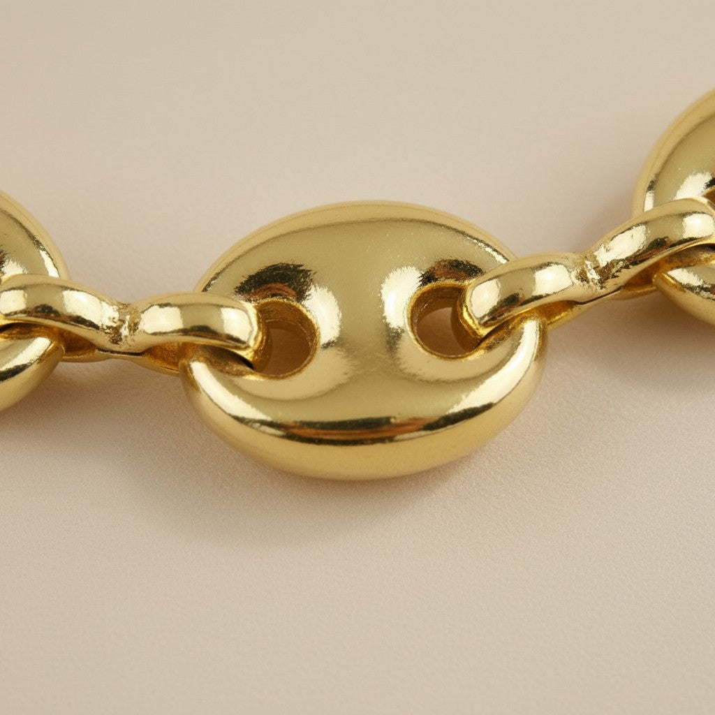 Puffy Mariner Chain Bracelet - Chunky Statement Jewelry for Women