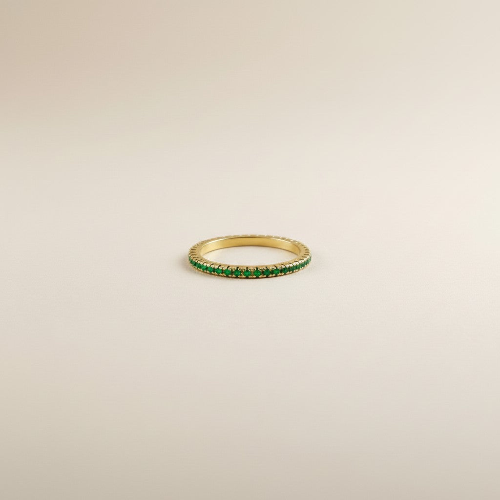 Eternity Ring for Women - Micro CZ Diamond Wedding Band