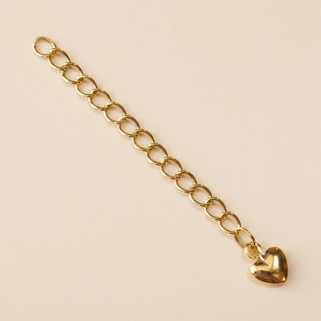 18k Gold Filled Heart Extender