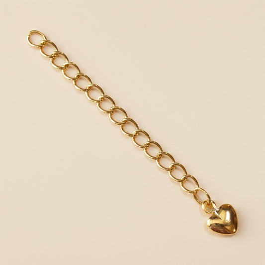 18k Gold Filled Heart Extender
