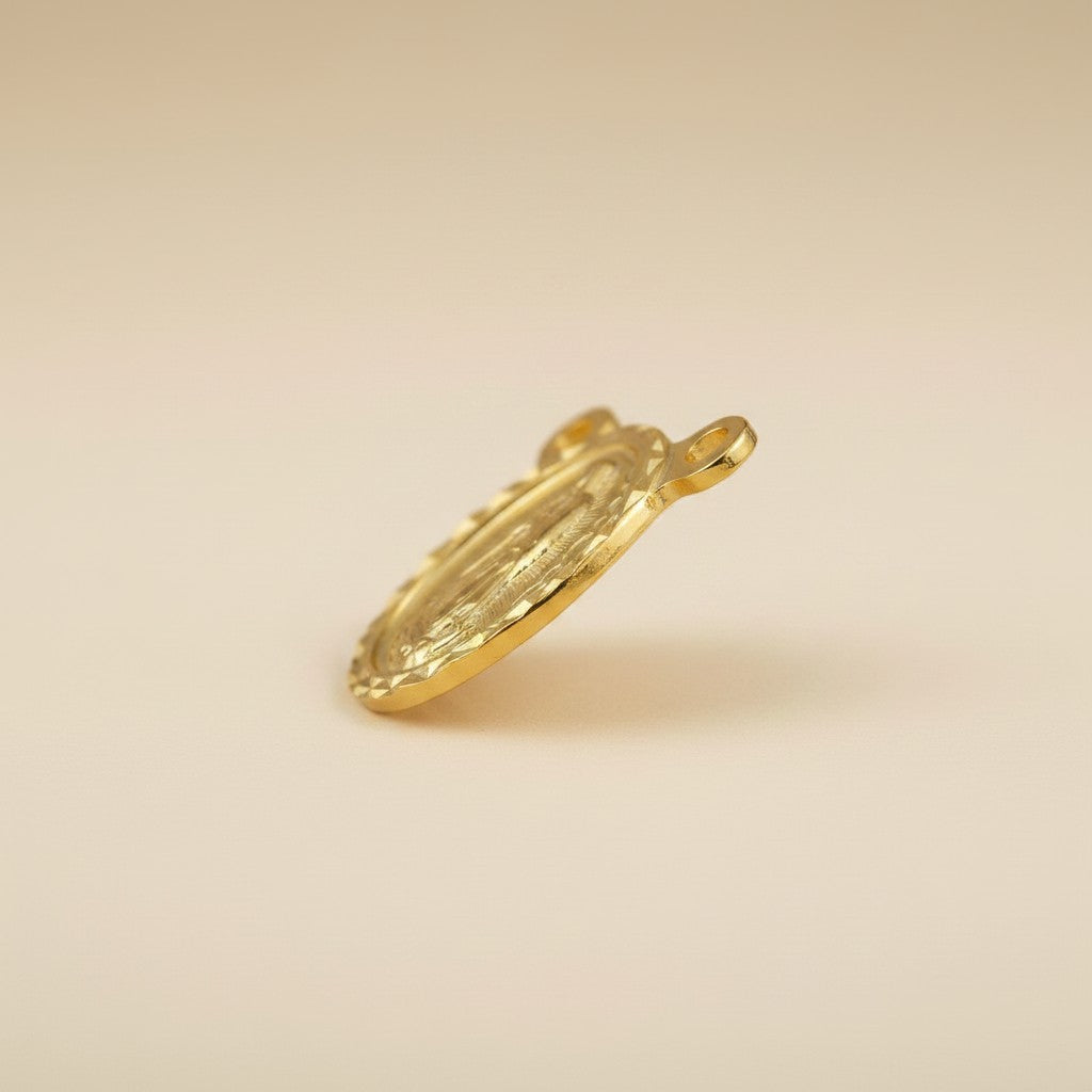 18k Gold Filled Our Lady of Guadalupe Scapular Charm — Faith, Grace & Protection, Worn Always