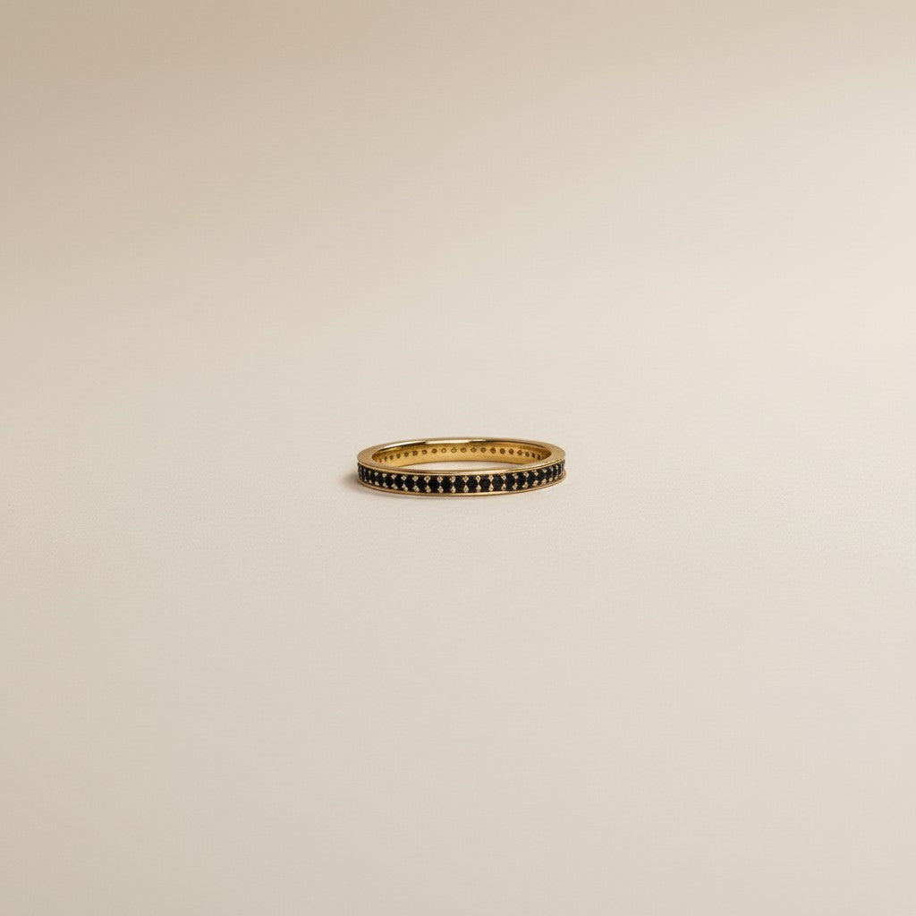 Eternity CZ Band Ring for Women | Sparkling Wedding Band | Stackable Ring | Hypoallergenic Jewelry
