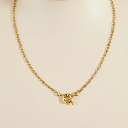 18k Gold Filled Rolo Chain Necklace | Simple, Versatile, Gorgeous