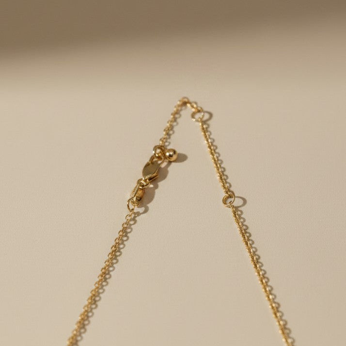 🤍 18k Gold Filled Spaced Baroque Pearl Necklace — Each Pearl Its Own Moment. The Chain Its Own Beauty.