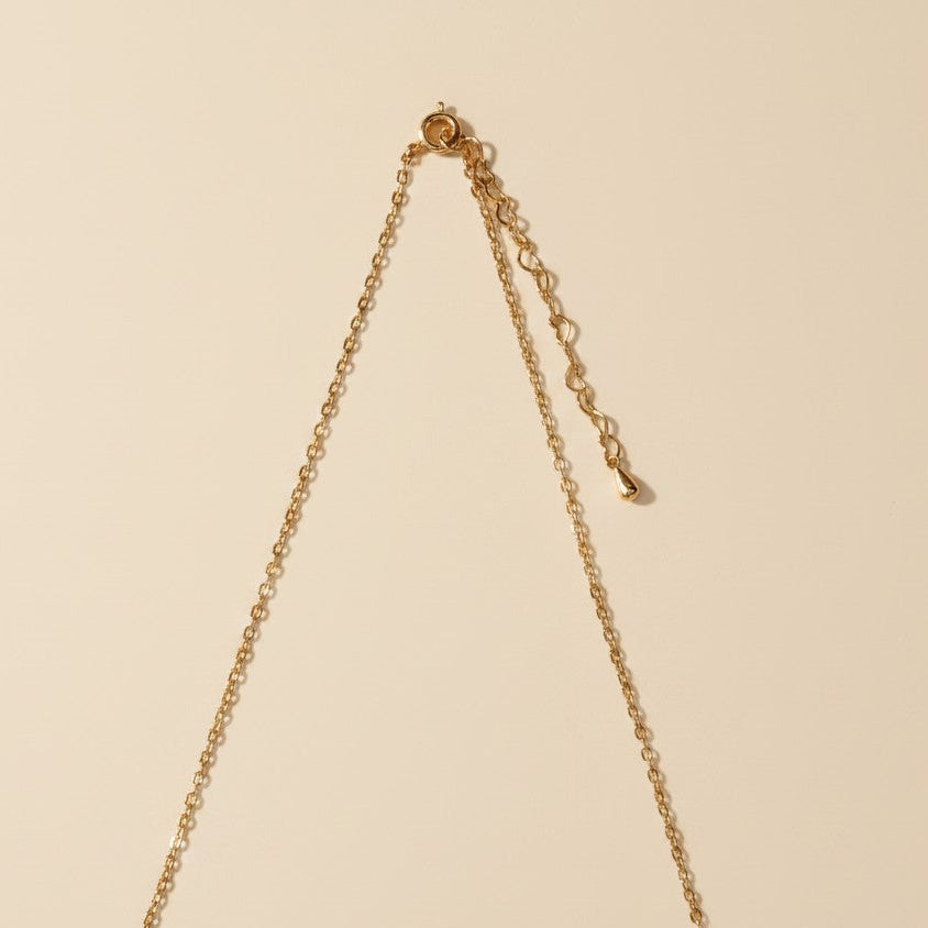 ✨18k Gold Filled Dainty Love Letters Necklace | Delicate 1.3mm Link Chain
