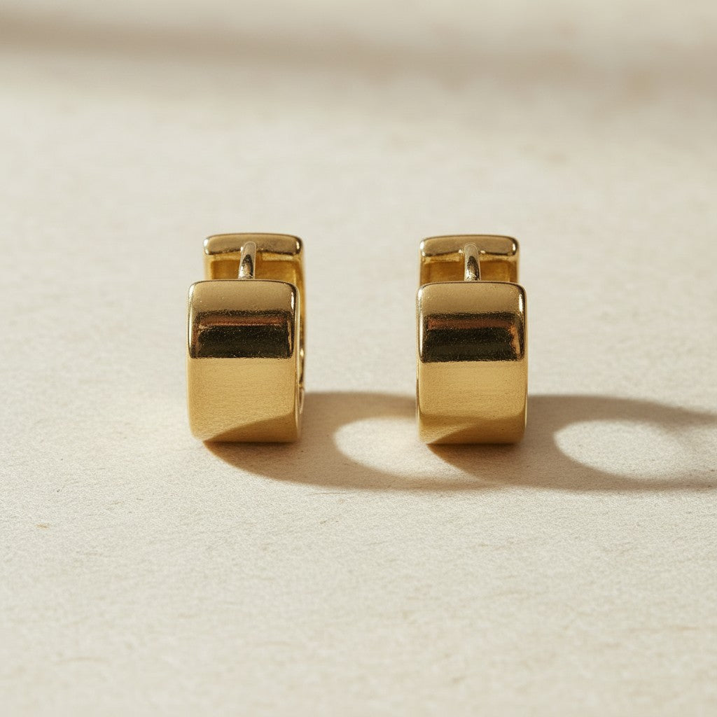 18k Gold Filled Mini Huggie Hoops | Everyday Wardrobe Basics