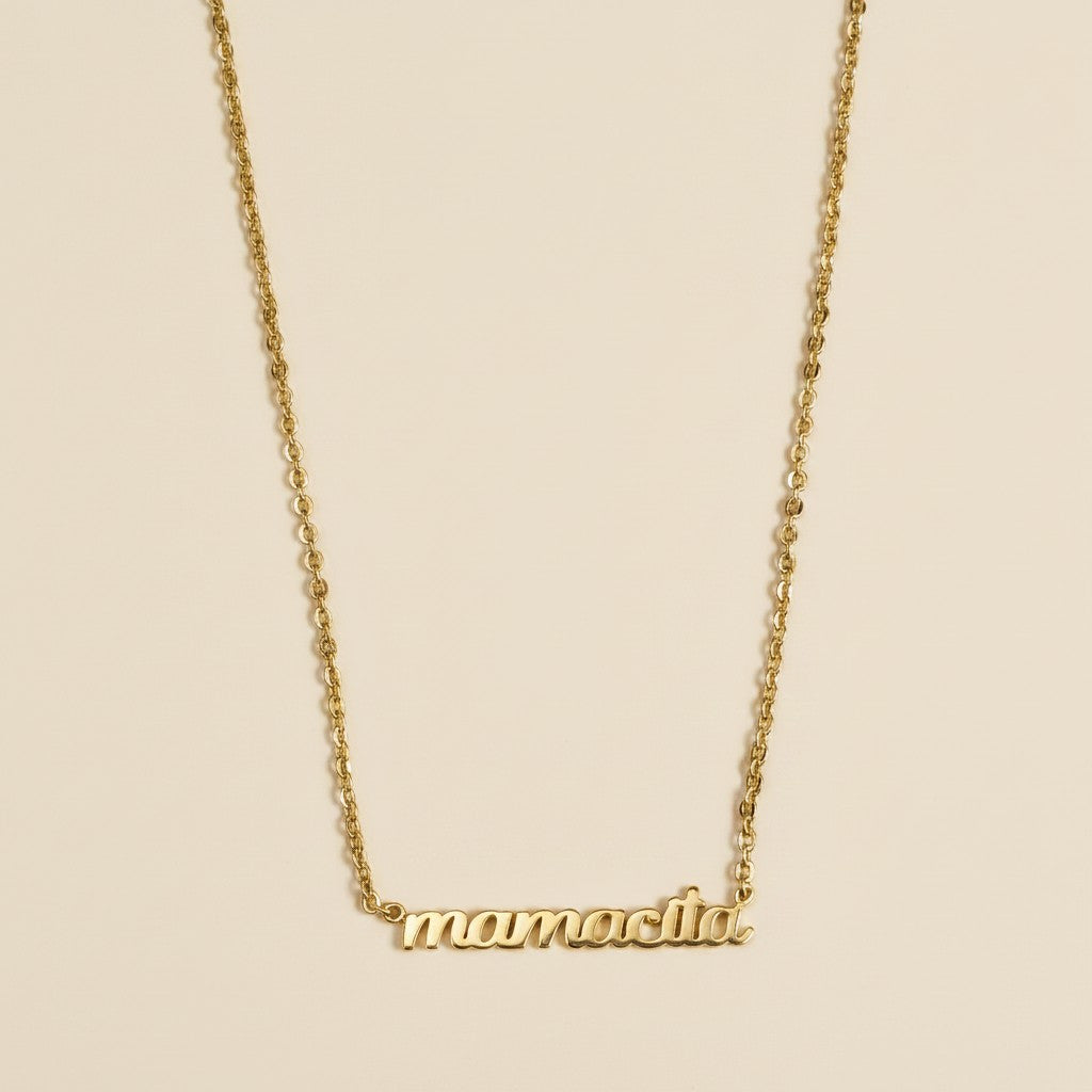 18k Gold Filled Mamacita Script Necklace | Confidence, Charm &amp; Spirit