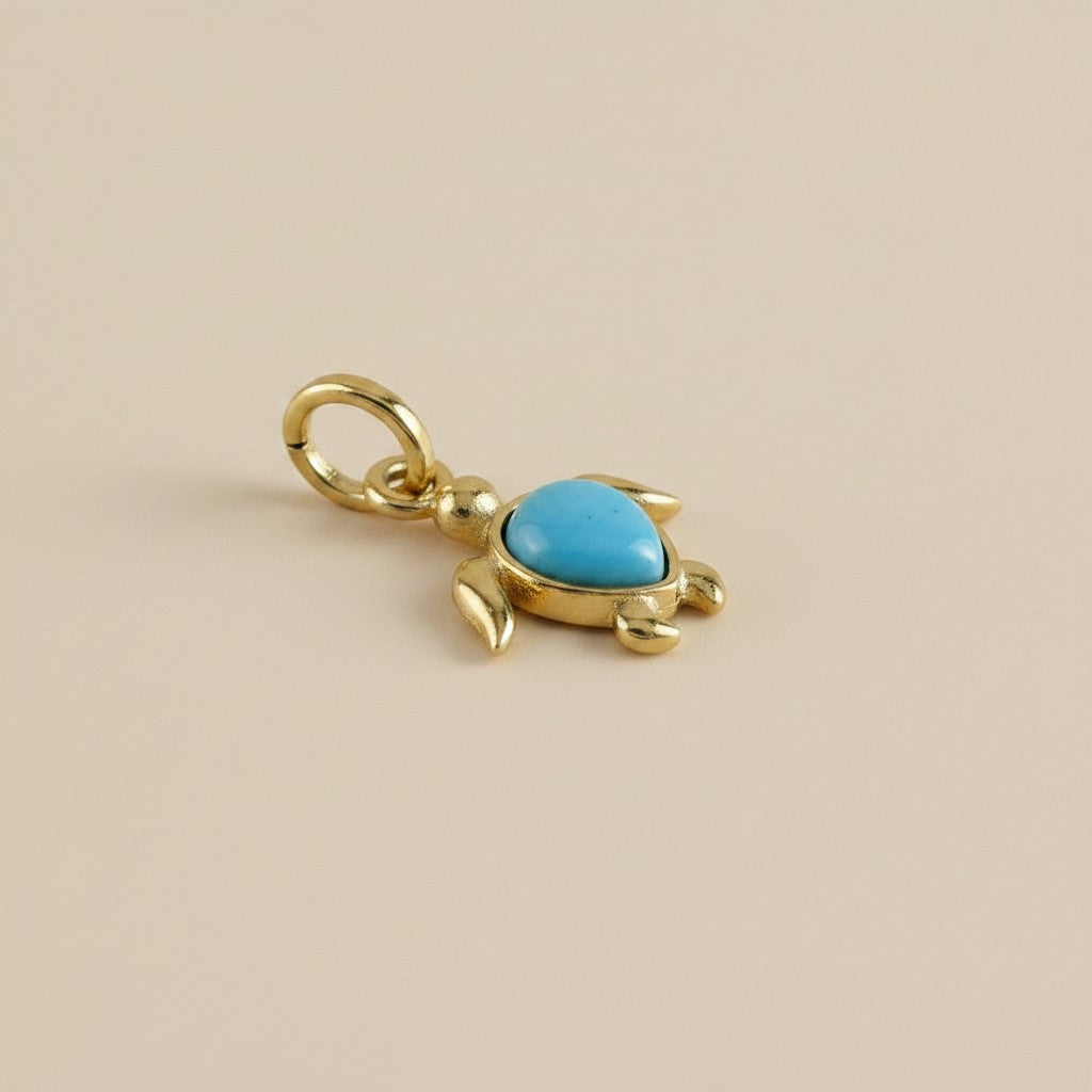 🐢 18k Gold Filled Sea Turtle Charm — Slow Down. Dive Deep. Wear What You Love.