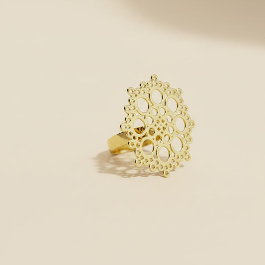 18k Gold Filled Aro Dalia Ring |Artbossa Collection