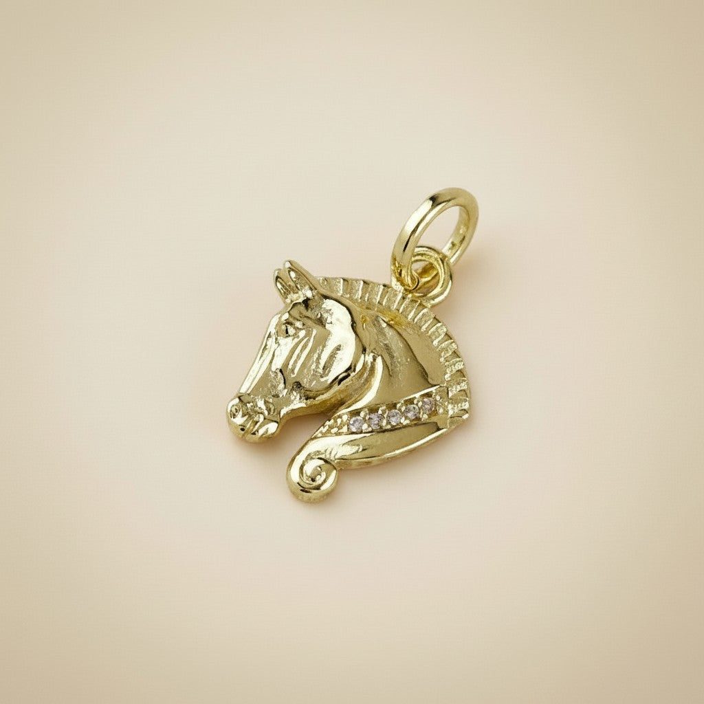 🐴 18k Gold Filled Horse Head Charm — For the Woman Who Has Always Belonged in the Saddle