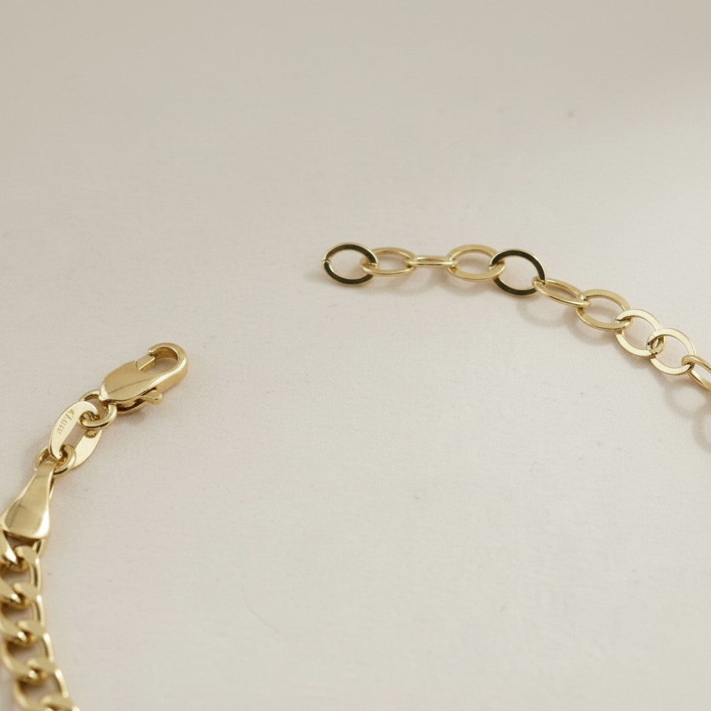 Cowrie Shell Bracelet - Beach Jewelry with CZ Stones