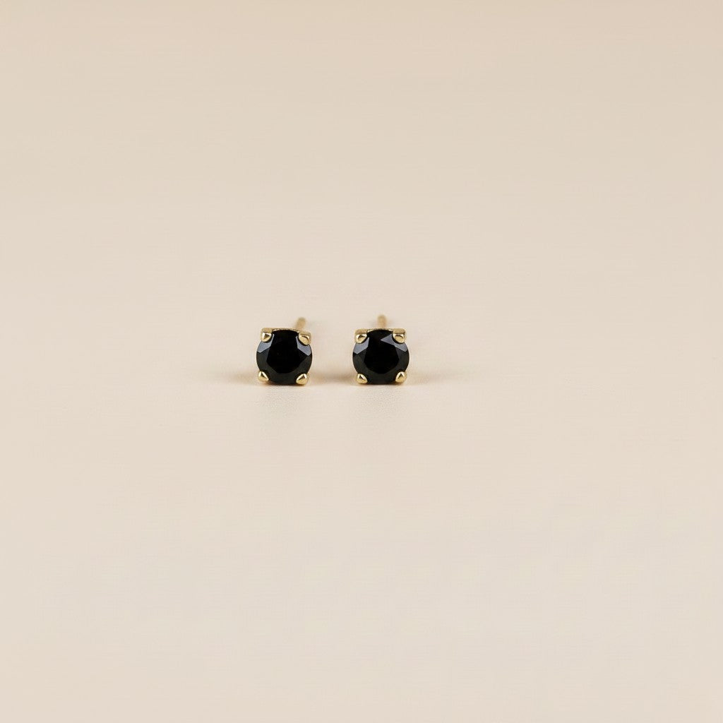 ✨ 18k Gold Filled Colored CZ Prong Stud Earrings — The Classic Setting. The Most Expressive Stone.