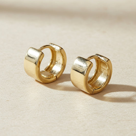 18k Gold Filled Mini Huggie Hoops | Everyday Wardrobe Basics