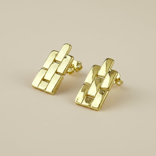 18k Gold Filled Watch Band Drop Earrings — Architectural Luxury, Effortlessly Worn