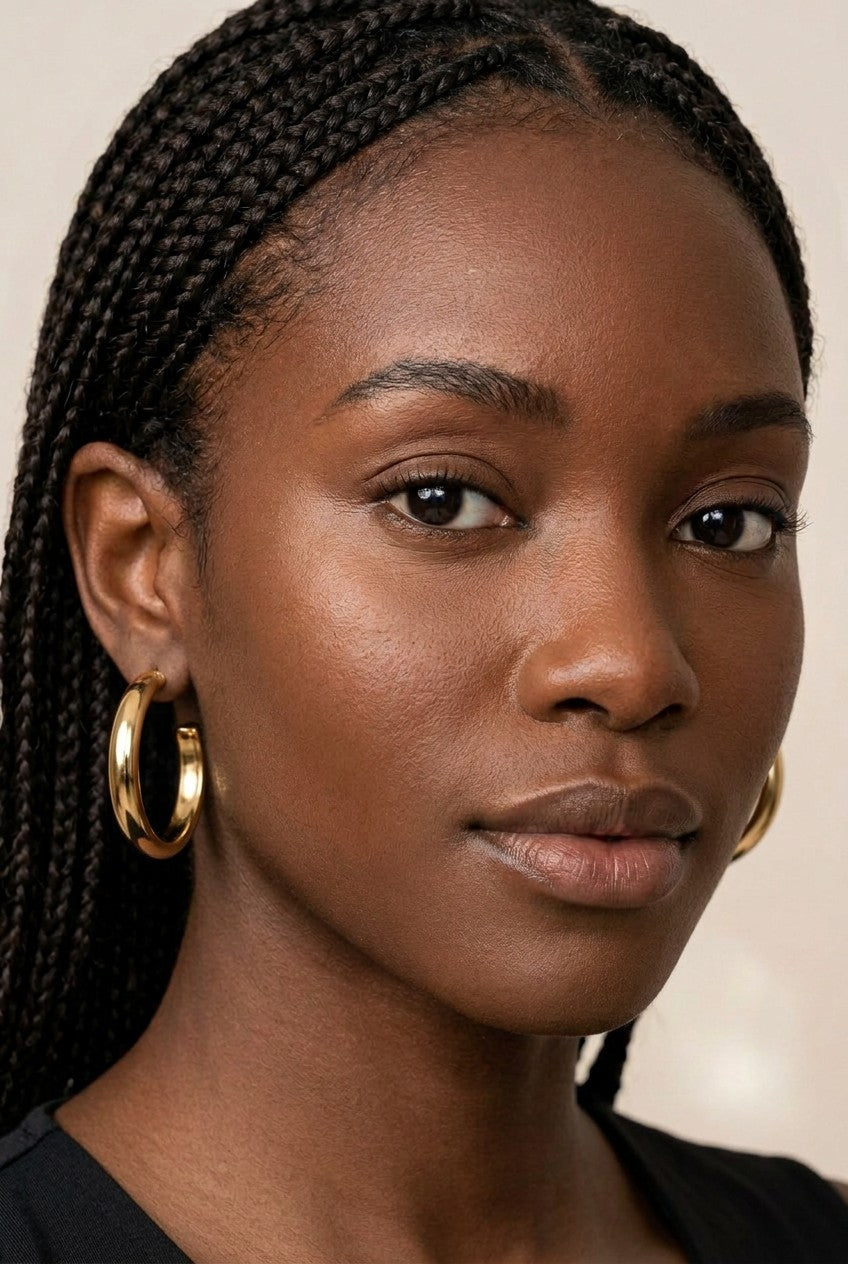 18k Gold Filled Polished Twisted Tube Hoop Earrings | Available in 4 Sizes