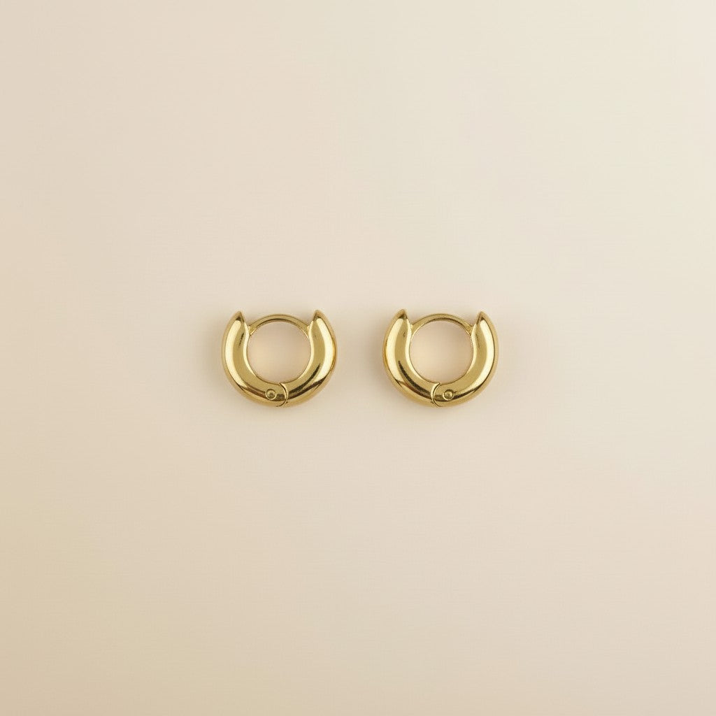 18k Gold Filled Mini Rounded Hoop Earring