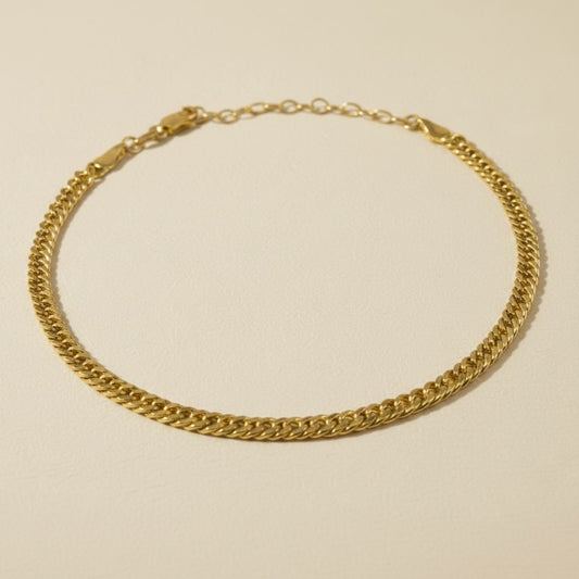 ✨ 18k Gold Filled Double Cuban Link Anklet — Bold Construction. Statement Ankle. Pure Gold.