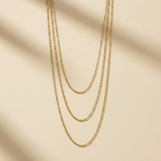 ✨ 18k Gold Filled 0.9mm Cable Chain Necklace — The Most Delicate Chain. The Most Versatile Foundation.