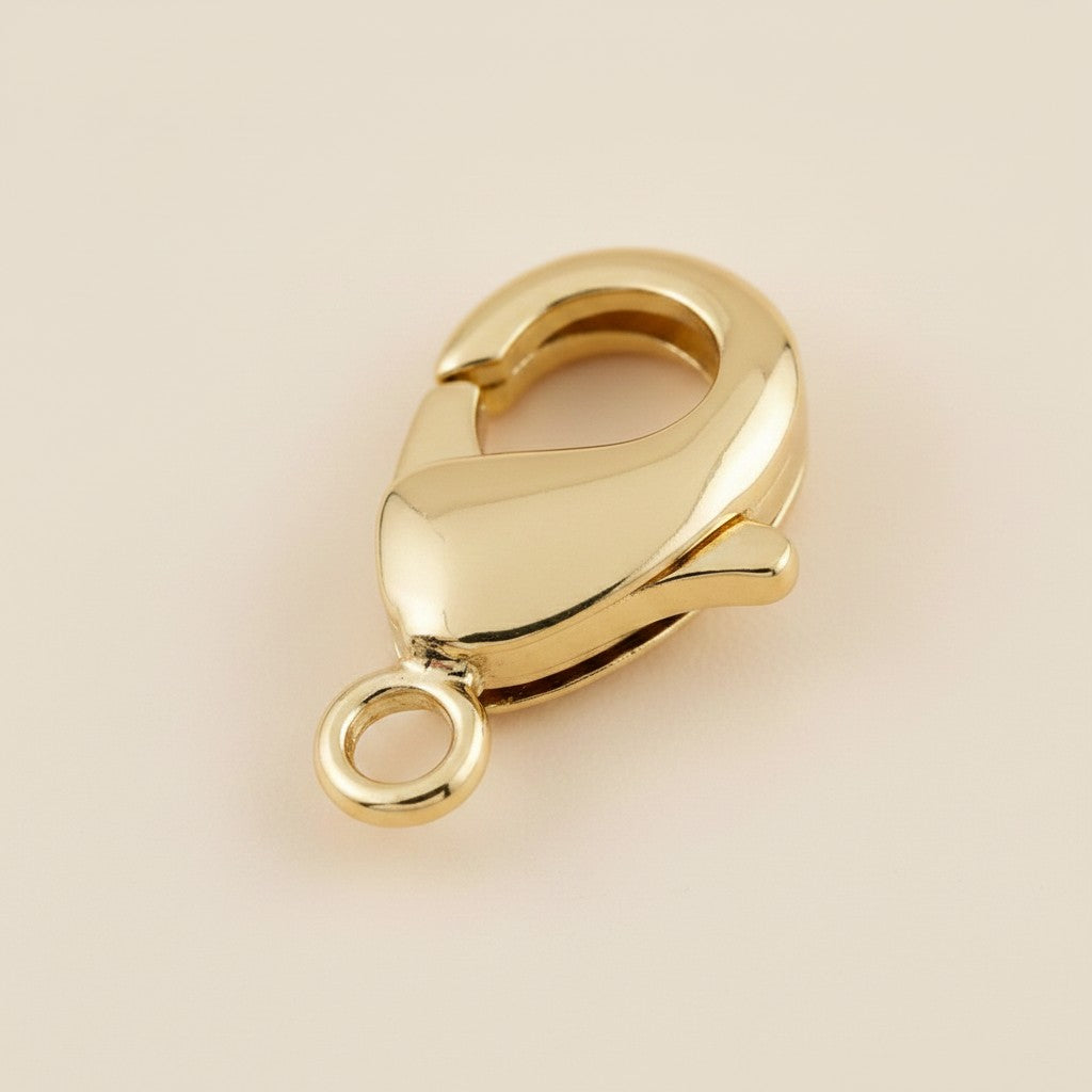 ✨ 18k Gold Filled Lobster Clasp — The Polished Closure for Every Handmade Piece.