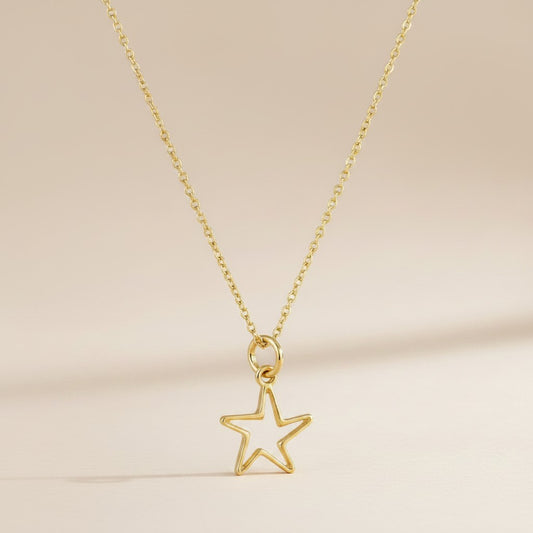 ⭐ 18k Gold Filled Estella Star Necklace — Italian Design. Celestial Beauty. Worn Every Day.