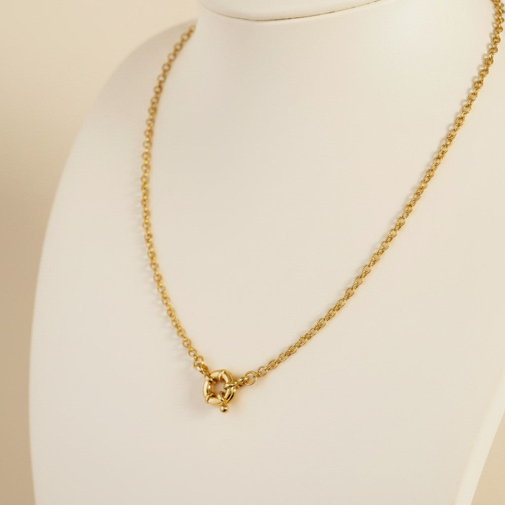 18k Gold Filled Rolo Chain Necklace | Simple, Versatile, Gorgeous