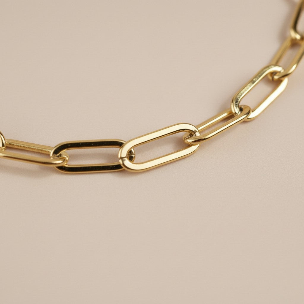 Paperclip Chain Bracelet for Women - Dainty Layering Jewelry